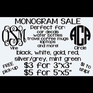 Monogram Decal